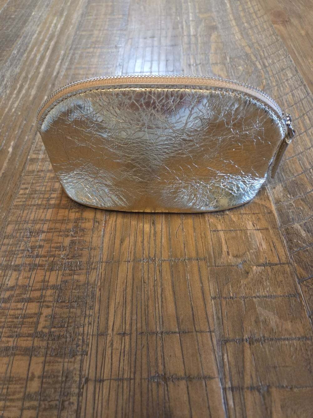 Madewell Gold Makeup Pouch